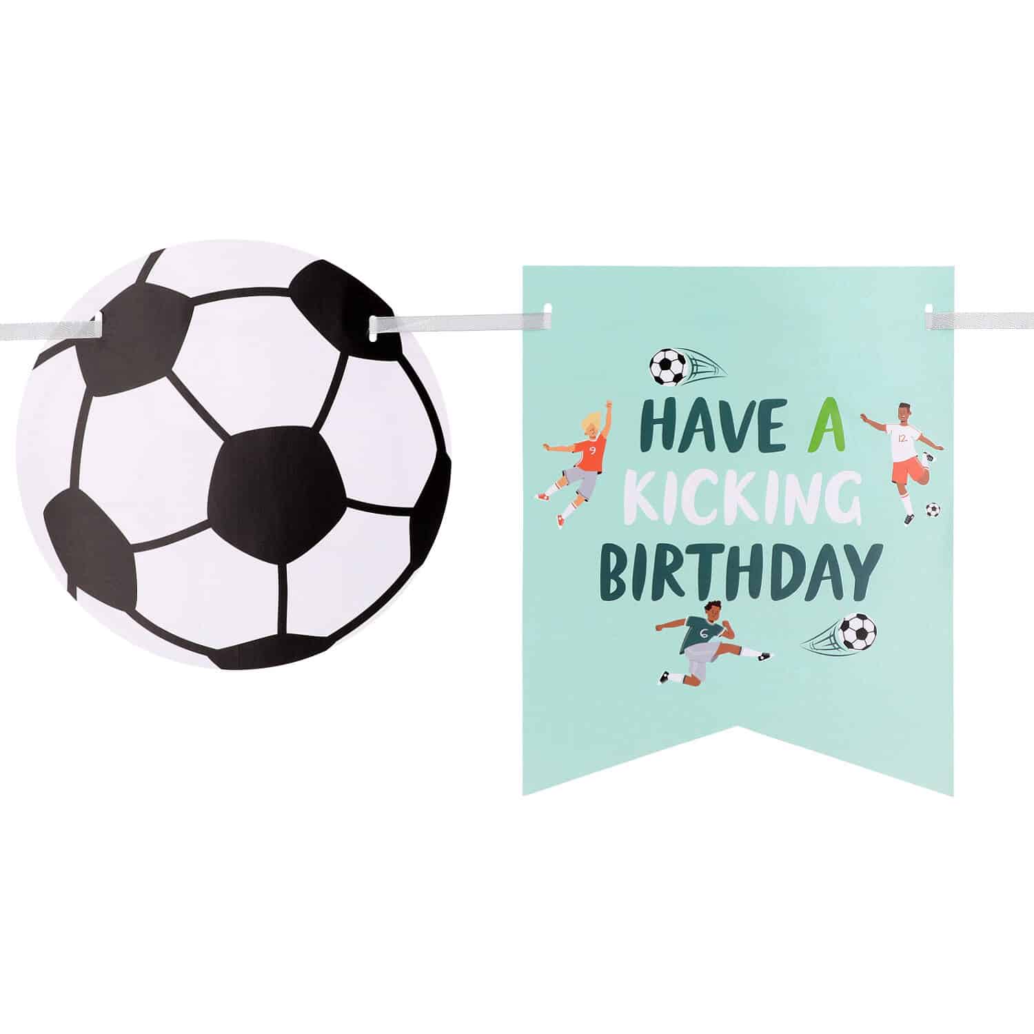 Papieren vlaggenlijn - fantastic football - 6 meter