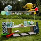 Papieren vlaggenlijn - fantastic football - 6 meter Papieren vlaggenlijn - fantastic football - 6 meter