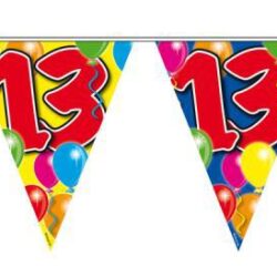 Vlaggenlijn 13 jaar Ballonnen (10 meter)