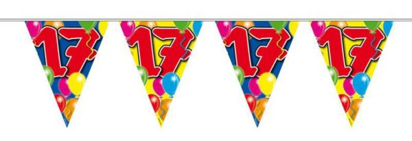 Vlaggenlijn 7 jaar Ballonnen (10 meter)