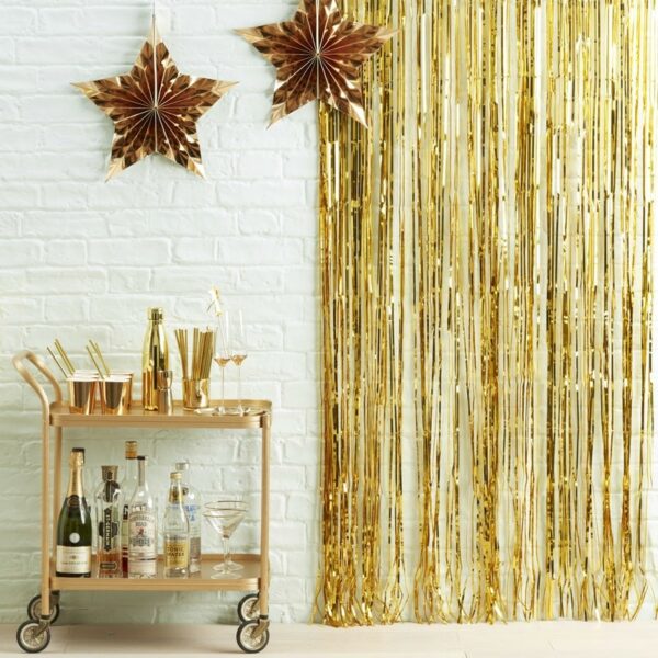 Metallic Star - Deurgordijn Goud (91x244 cm)