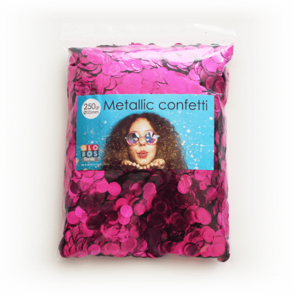 Confetti 250 gram 10mm- Fuchsia