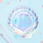 Bordjes Zilver Holographic Schelp