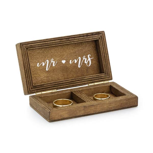 Houten ringen box MR MRS
