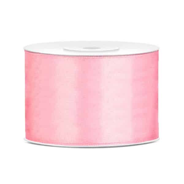 Satijn lint Pink 50mm/rol 25m