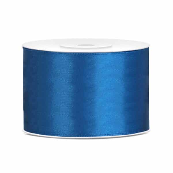 Satijn lint Blauw 50mm/rol 25m