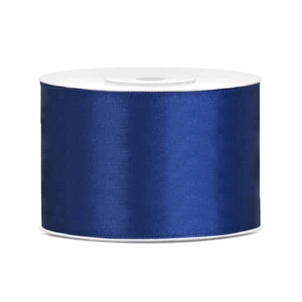 Satijn lint Navy Blue 50mm/rol 25m
