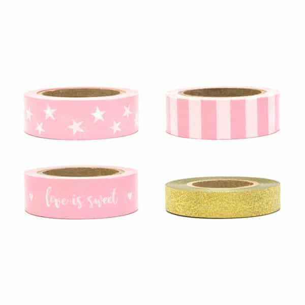 Decoratief tape - mix - Love is Sweet