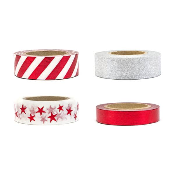Decoratief Tape - Mix - Stars Rood