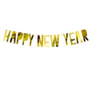 Banner Happy New Year gold