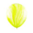 Ballonnen Marmer Print Geel 30 cm (6 stuks)