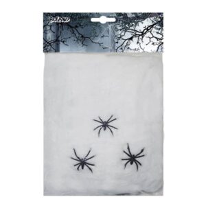 Spinnenweb 20 g Wit Met 3 Spinnen