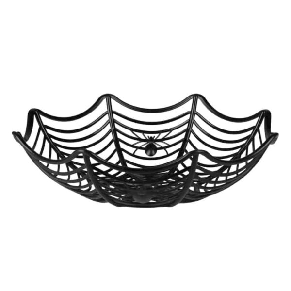 Halloweenmandje Spinnenweb (27 cm)