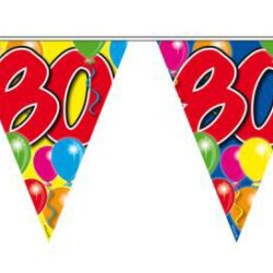 Vlaggenlijn 80 jaar Ballonnen (10 meter)