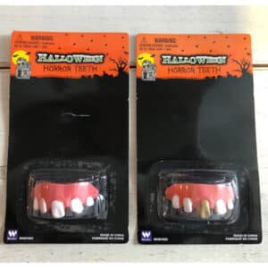 Horror tanden set 2 stuks