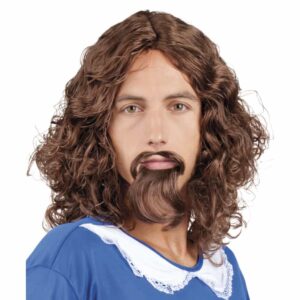 Pruik Musketeer met snor en baard