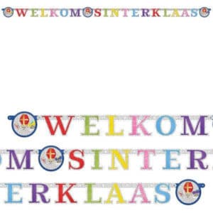Sinterklaas Decoratie - Slinger Welkom (1,5 meter)