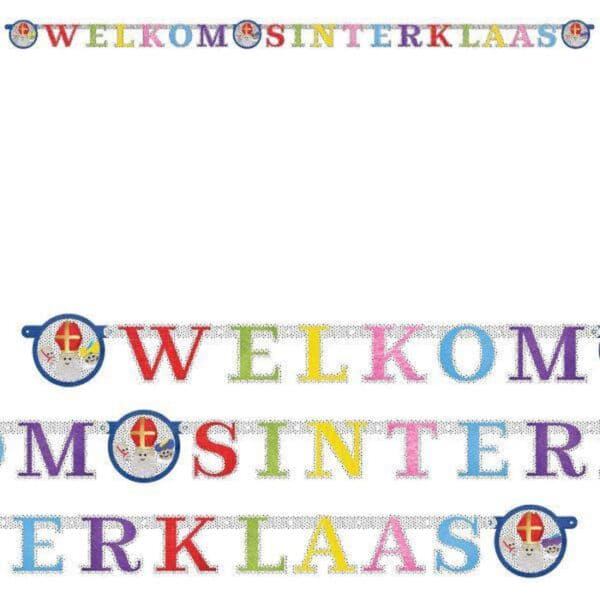 Sinterklaas Decoratie - Slinger Welkom (1,5 meter)