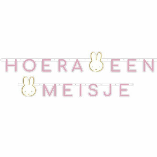 Nijntje - Letterslinger Hoera een Meisje