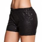 Hotpants Sequins - zwart (Maat M)
