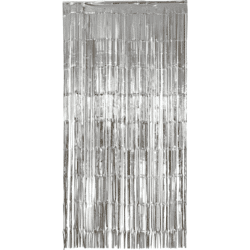 Deurgordijn folie Zilver 2x1 meter
