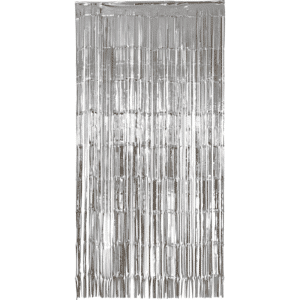 Deurgordijn folie Zilver 2x1 meter