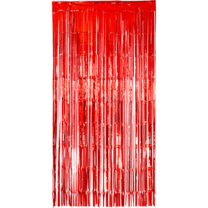 Deurgordijn folie Rood 2x1 meter