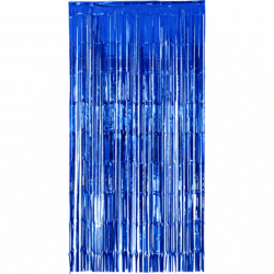 Deurgordijn folie Blauw 2x1 meter