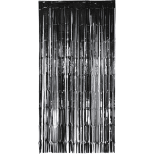 Deurgordijn folie Zwart 2x1 meter