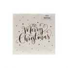 Metallic Star - Servetten Merry Christmas Goud 20 stuks