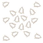Rustic Christmas - Tafelconfetti kerstbomen hout