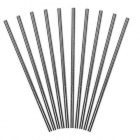 Rietjes Effen Zilver (10 stuks)