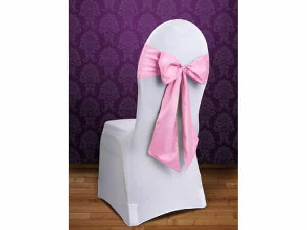Stoel strikken satijn Pink (10 stuks)