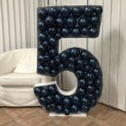 Ballon Mozaiek frame Cijfer 5 (120 cm)