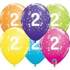 Ballonnen (28 cm) Tropical 2 jaar assorti/ 25 stuks