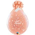 Stuffer Ballonnen Bloemen 'Just Married' 45 cm - 25 stuks