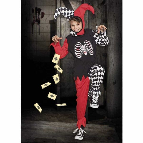 Kostuum kind Horror harlequin (10-12 years)
