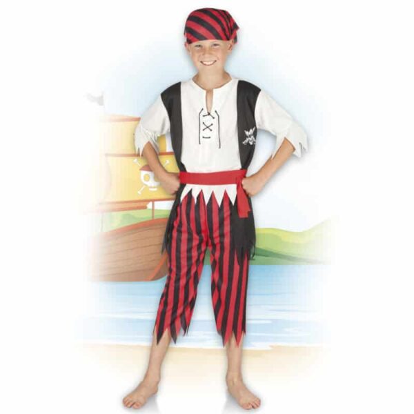 Kinderkostuum Pirate Jack (7-9 jaar)