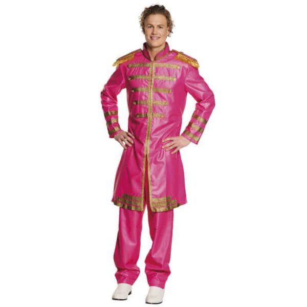 Kostuum Volwassene Pop Sergeant pink (58/60)