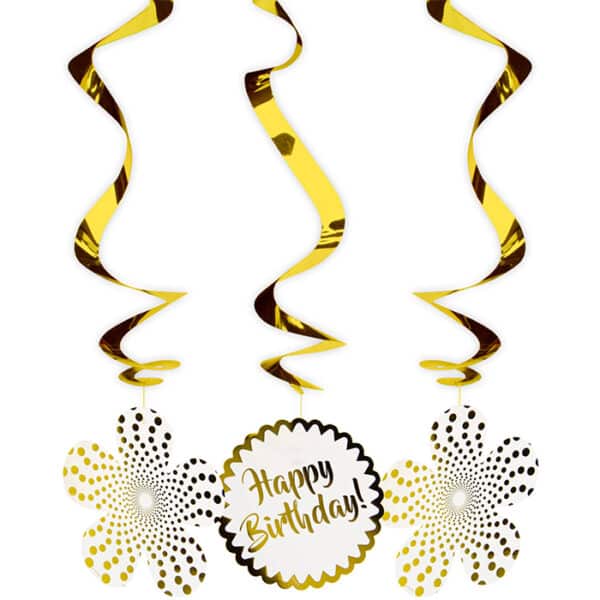 Sparkling Celebration - Spiraal Decoratie (3 stuks)
