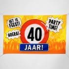 Gevelvlag XXL - 40 Jaar (150 x 90 cm)