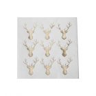 Servetten Mini Rendier Goud (20 stuks)