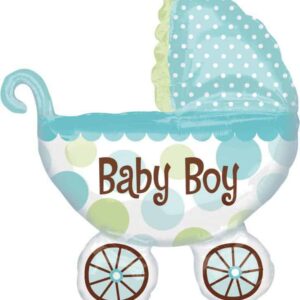 Folieballon Baby Boy kinderwagen