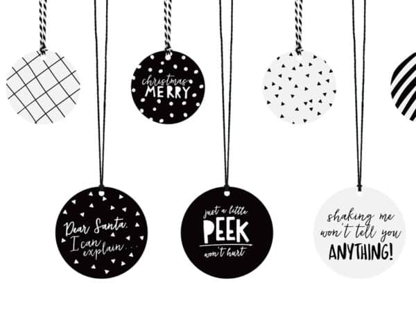 Giftlabels Kerst (12 stuks)