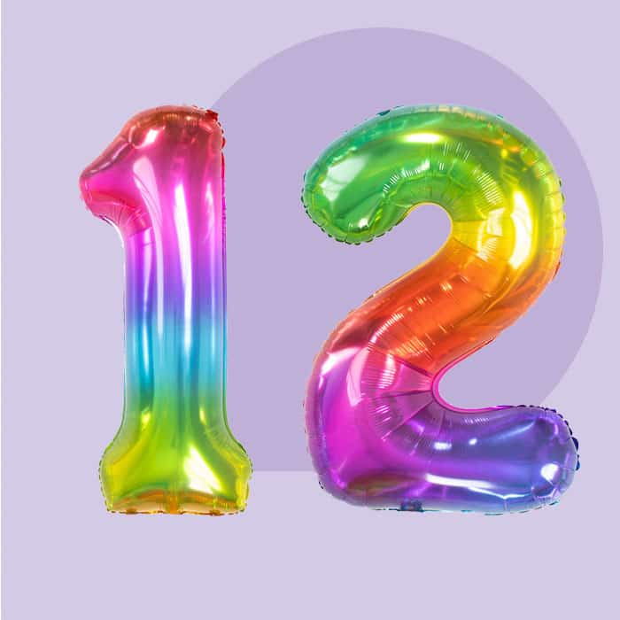 12 Jaar versiering