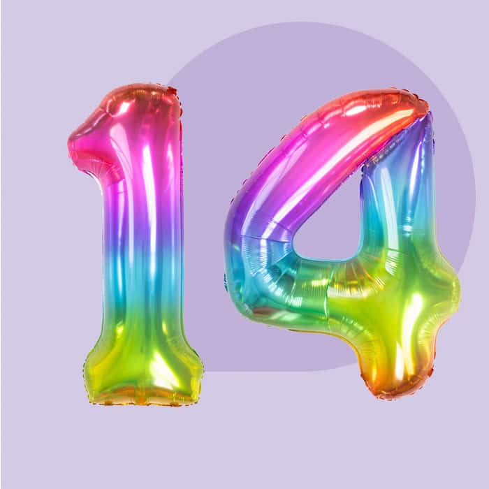 14 Jaar versiering