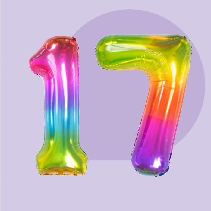 17 Jaar versiering