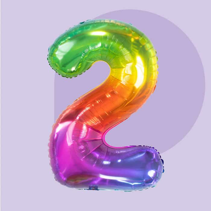 2 Jaar versiering