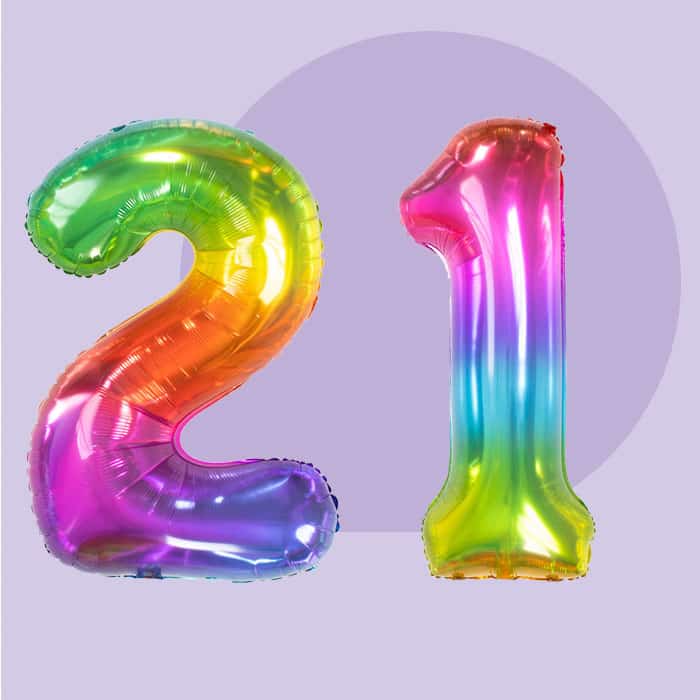 21 Jaar versiering