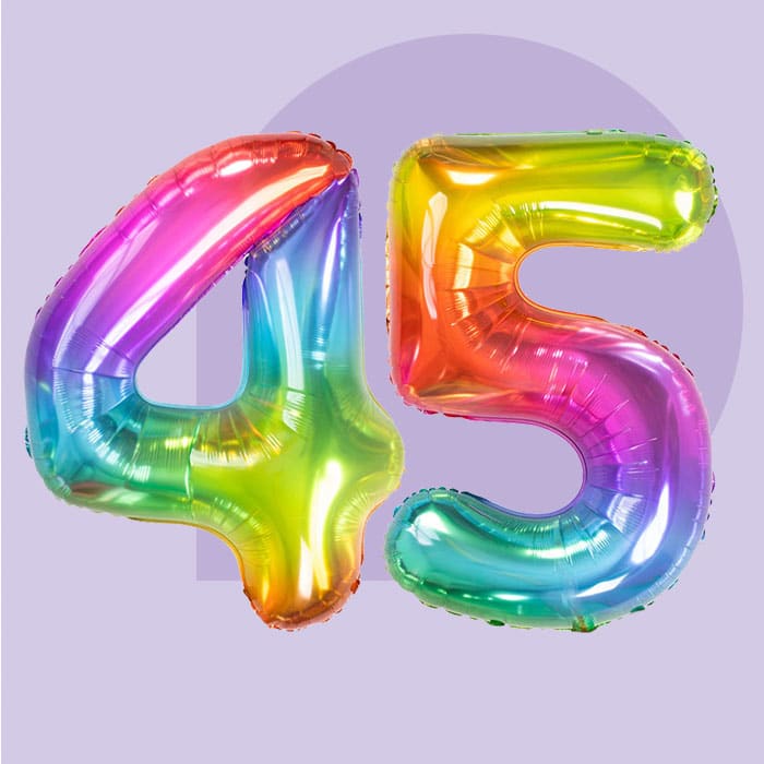 45 Jaar versiering